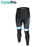 COLLANT CYCLISTE BLEU ÉVASION+ - HIVER collant thermique homme CycloPro XS Sans Bretelles 