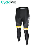 COLLANT CYCLISTE JAUNE ÉVASION+ - HIVER collant thermique homme CycloPro XS Sans Bretelles 