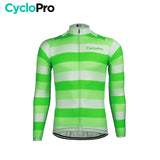 Tenue cycliste automne Verte Homme - Evasion+ tenue de cyclisme automne CycloPro 