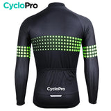 MAILLOT LONG DE CYCLISME VERT - HIVER - LIBERTY+ Maillot thermique homme Cyclo Pro 