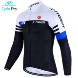 MAILLOTS MANCHES LONGUES - AUTOMNE - POUR HOMME Maillot long pour homme Cyclo Pro Bleu 4XL 