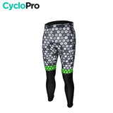 COLLANT CYCLISTE VERT ATMOSPHÈRE+ - HIVER cuissard long homme CycloPro XS Sans Bretelles 