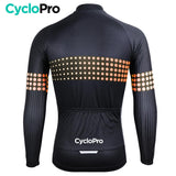 MAILLOT LONG DE CYCLISME ORANGE - HIVER - LIBERTY+ Maillot thermique homme Cyclo Pro 