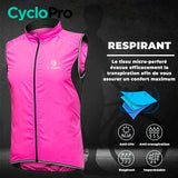 GILET DE PLUIE ET COUPE-VENT POUR FEMME - ULTRASECURE gilet coupe-vent CycloPro 