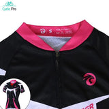 Tenue Vélo de Route Noire et Rose - Confort+ Tenue de cyclisme été CycloPro 