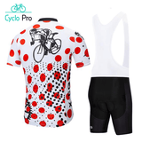 Tenue De Cycliste Route à Pois - Perform+ Tenue de cyclisme été CycloPro 