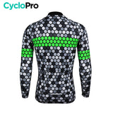 MAILLOT LONG DE CYCLISME VERT - HIVER - ATMOSPHERE+ Maillot thermique homme Cyclo Pro 