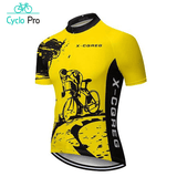 Tenue De Cycliste Route Jaune - Vintage Tenue de cyclisme été CycloPro 