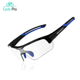 LUNETTES À VERRES PHOTOCHROMIQUES POUR CYCLISTE - Easy M Lunettes photochromiques cyclisme Cyclo Pro Bleu 