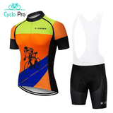 Tenue De Cycliste Route Orange - Vitessemax+ Tenue de cyclisme été CycloPro 4XL 