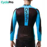 Tenue cycliste automne bleue - Flash+ tenue automne femme CycloPro 