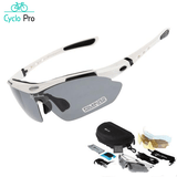 Lunettes de cyclisme polarisées - CYCLING+ Lunettes cyclisme Cyclo Pro Blanc 