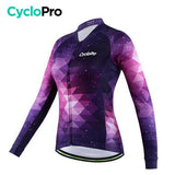 Tenue Vélo Hiver Mauve - Magic+ tenue thermique femme CycloPro 