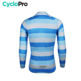 MAILLOT LONG DE CYCLISME BLEU - HIVER - ÉVASION+ Maillot thermique homme Cyclo Pro 