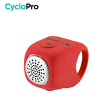 Avertisseur sonore pour vélo - DIGI+ Avertisseur sonore CycloPro Rouge 