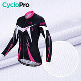 Tenue Vélo Automne Rose - Confort+ tenue automne femme CycloPro 