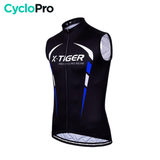 Maillot Cyclisme sans manches Noir et Rouge - Dynamo maillot sans manches CycloPro Noir et Bleu XS 