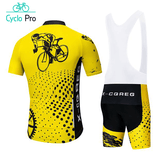 Tenue De Cycliste Route Jaune - Vintage Tenue de cyclisme été CycloPro 