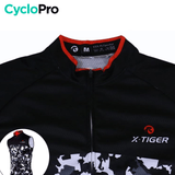 Maillot Cyclisme sans manches Noir et Blanc - Military Maillot sans manche homme CycloPro 