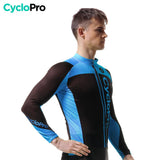 Tenue cycliste automne bleue - Flash+ tenue automne femme CycloPro 