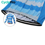 Tenue cycliste automne Bleue Homme - Evasion+ tenue de cyclisme automne CycloPro 