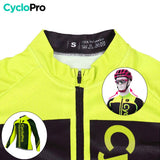 Tenue cycliste automne jaune - Flash+ Tenue de cyclisme automne homme CycloPro 