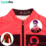 Tenue cycliste automne rouge - Flash+ Tenue de cyclisme automne homme CycloPro 