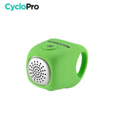 Avertisseur sonore pour vélo - DIGI+ Avertisseur sonore CycloPro Vert 