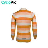 MAILLOT LONG DE CYCLISME ORANGE - HIVER - ÉVASION+ Maillot thermique homme Cyclo Pro 