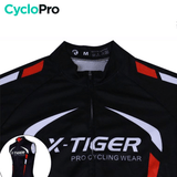 Maillot Cyclisme sans manches Noir et Rouge - Dynamo maillot sans manches CycloPro 