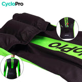 Tenue cycliste automne verte - Flash+ Tenue de cyclisme automne homme CycloPro 