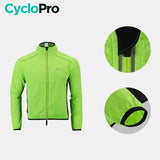 Coupe-vent cycliste fluo Coupe-vent cycliste CycloPro 