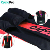 MAILLOT LONG DE CYCLISME ROUGE - HIVER - FLASH+ Maillot thermique homme Cyclo Pro 