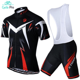 Tenue de Cycliste Route - Confort max Tenue de cyclisme été CycloPro Rouge - Bretelles 3XL 