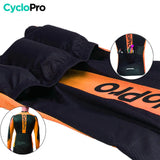 Tenue cycliste hiver orange - Flash+ tenue de cyclisme hiver CycloPro 