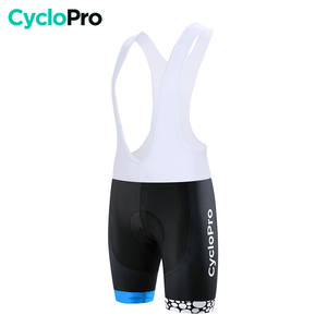 Cuissard pour VTT et Cyclisme - Duo+ Cuissard court pour homme CycloPro Bande bleue Avec S