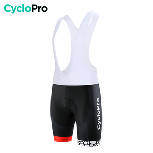 Cuissard pour VTT et Cyclisme - Duo+ Cuissard court pour homme CycloPro Bande rouge Avec S