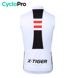 Maillot Cyclisme sans manches Noir et Blanc - Performance maillot cyclisme sans manches CycloPro 