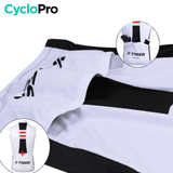 Maillot Cyclisme sans manches Noir et Blanc - Performance maillot cyclisme sans manches CycloPro 