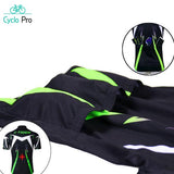 Maillot Cyclisme Vert et Noir - Confort+ Maillot court cyclisme CycloPro 