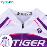 MAILLOT LONG DE CYCLISME VIOLET - AUTOMNE - CONFORT+ maillot manches longues pour femme Cyclo Pro 