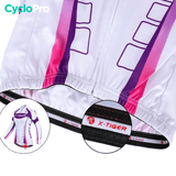 MAILLOT LONG DE CYCLISME VIOLET - AUTOMNE - CONFORT+ maillot manches longues pour femme Cyclo Pro 