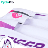 MAILLOT LONG DE CYCLISME VIOLET - AUTOMNE - CONFORT+ maillot manches longues pour femme Cyclo Pro 