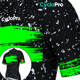 Maillot de cyclisme Vert - Galaxy+ Maillot court cyclisme CycloPro 