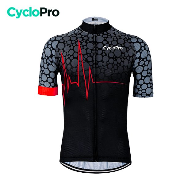 Maillot de cyclisme Pulsation+ Maillot court cyclisme CycloPro ROUGE S 