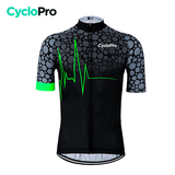 Maillot de cyclisme Pulsation+ Maillot court cyclisme CycloPro VERT S 