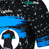 Maillot de cyclisme Bleu - Galaxy+ Maillot court cyclisme CycloPro 