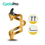 PORTE-GOURDE EN ALLIAGE D’ALUMINIUM CycloPro Jaune 