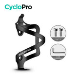 PORTE-GOURDE EN ALLIAGE D’ALUMINIUM CycloPro Noir 