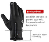 ROCKBROS Thermal Ski Gloves Men Women Winter Skiing Fleece Waterproof Snowboard Gloves Touch Screen Snow Motorcycle Warm Mittens CycloPro 